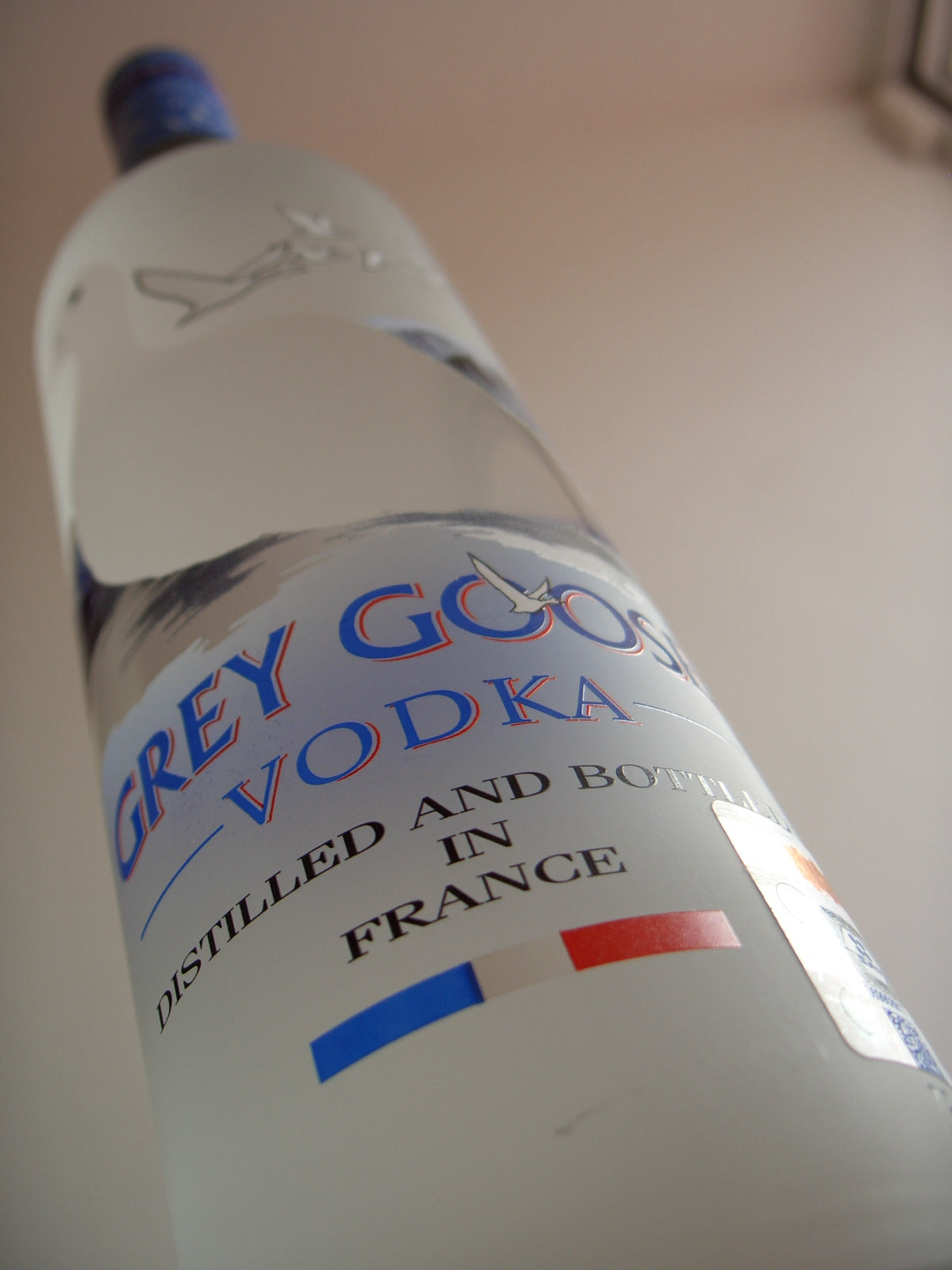 Grey Goose vodka. Image: Wikimedia Commons. Replacing with commissioned photography.