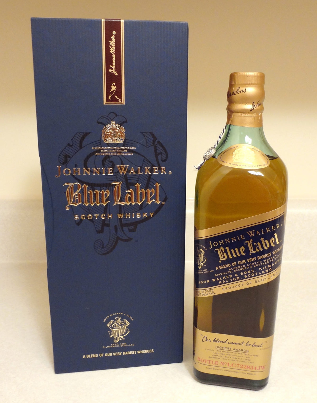 Johnnie Walker Blue Label. Image: Wikimedia Commons. Replacing with commissioned photography.