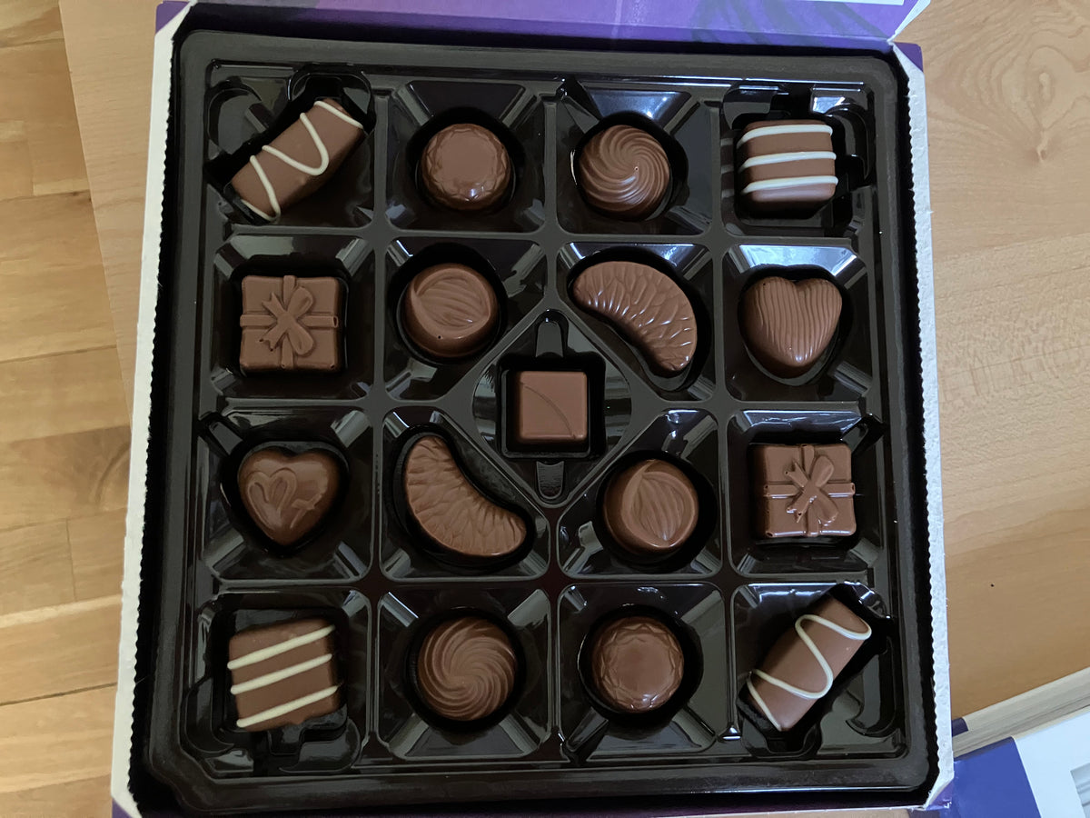 Cadbury Milk Tray. Image: Wikimedia Commons. Replacing with commissioned photography.