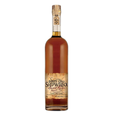 Brinley Gold Shipwreck Spiced Rum bottle - 750ml, 36% ABV, St. Kitts