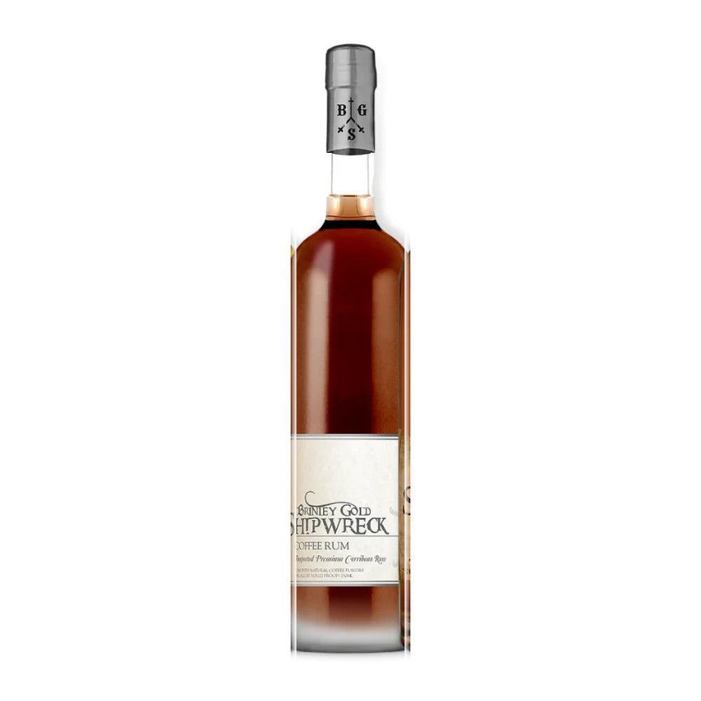 Brinley Gold Shipwreck Coffee Rum bottle - 750ml, 36% ABV, St. Kitts
