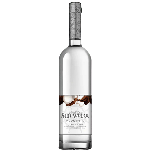 Brinley Gold Shipwreck Coconut Rum bottle - 750ml, 36% ABV, St. Kitts