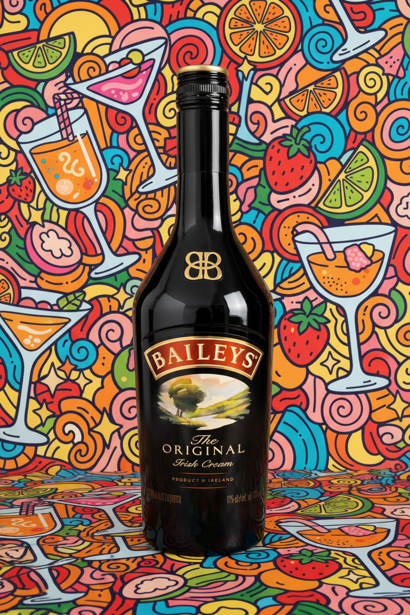 Baileys Original Irish Cream 1L - Bellyful illustrated background